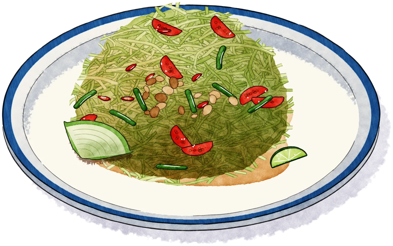 Som tam, illustration du carnet